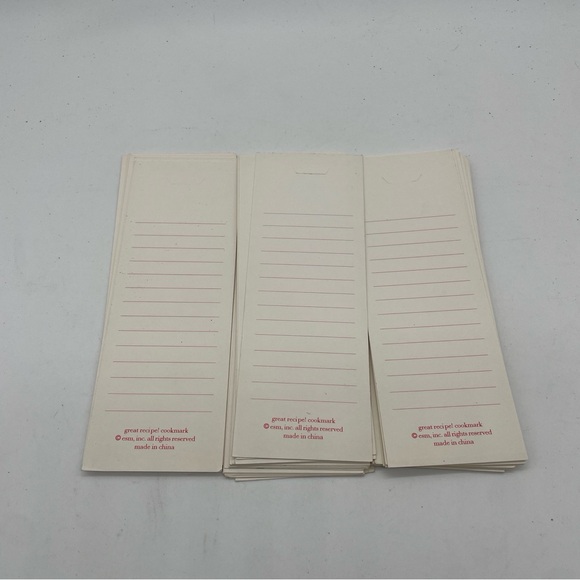 Recipe Cookbook Bookmarks Markers 70 Cardboard - Picture 5 of 7